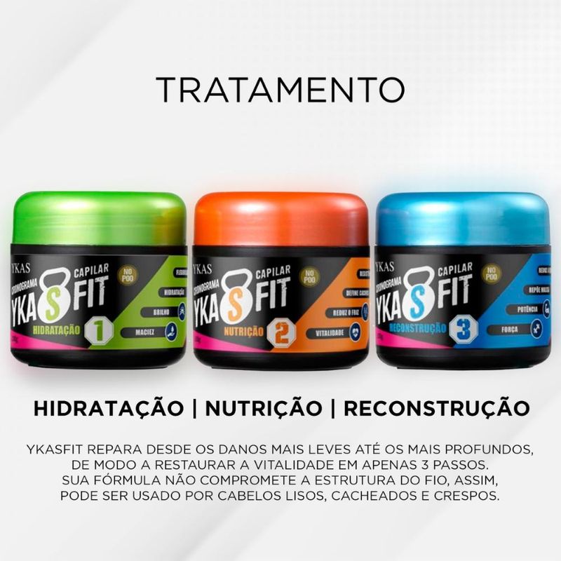 Ykas Crossfit Cronograma Capilar - Reconstrução - 100g