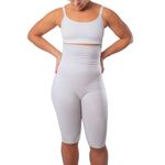Bermuda Modeladora Estética Feminina Ideal - Compressão, Suporte e Redução de Medidas Branco - G