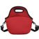 Lancheiras Bolsas Térmicas Marmita Fitness em Neoprene - Modelos Lisos Vermelha