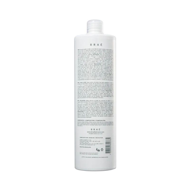 Braé Wanna Be Blond - Água Oxigenada 10 Vol - 900ml