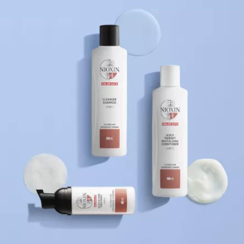Encontraproduto.com.br - Shampoo Nioxin 4 Coloured Hair 150ml + Condicionador Nioxin 4 Coloured Hair 150ml+ Tratamento Nioxin 4 Coloured Hair 40ml