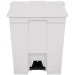 Lixeira com Pedal Bralimpia - Branca - 30 Litros