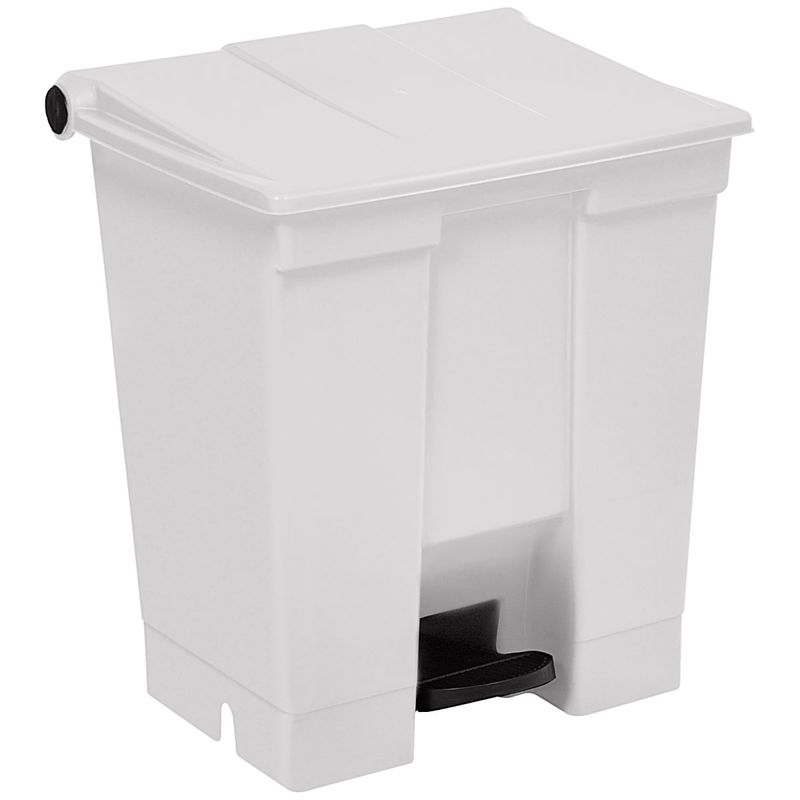 Lixeira com Pedal Bralimpia - Branca - 30 Litros