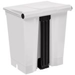 Lixeira com Pedal Bralimpia - Branca - 30 Litros