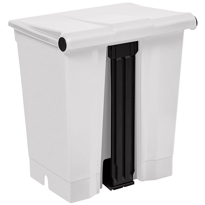 Lixeira com Pedal Bralimpia - Branca - 30 Litros