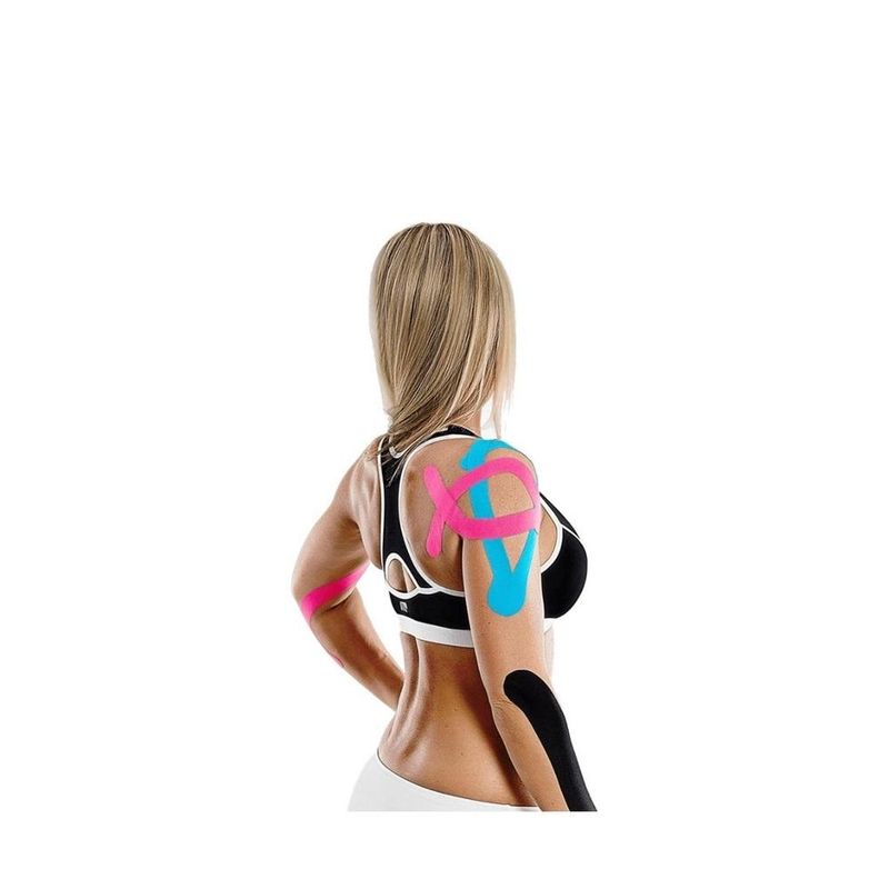 Kit 4 Bandagens Funcionais Elásticas Derma Tape Bioland - Azul