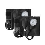 Kit 2x Aparelho de Pressão Manual - Esfigmomanômetro Premium Preto