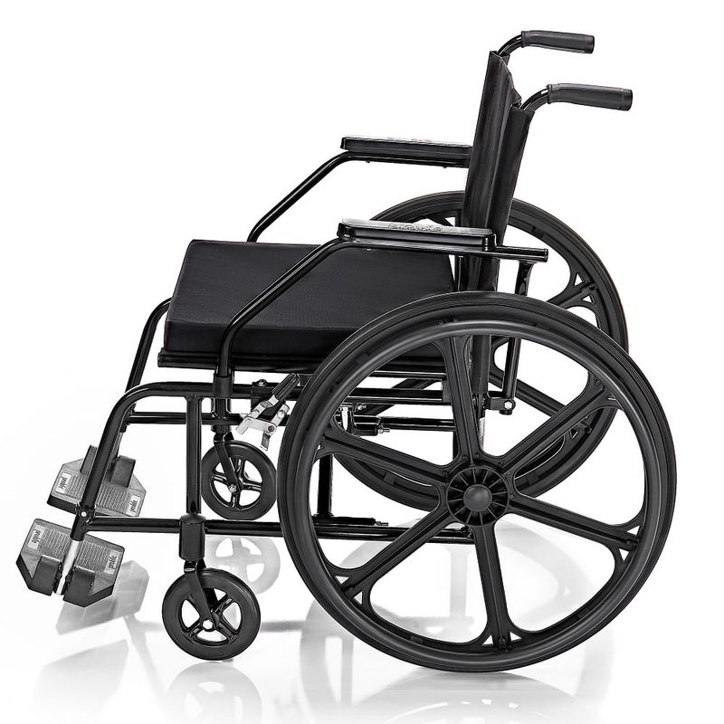 Cadeira de Rodas Dobrável - Prolife PL4001 - Pneu Maciço