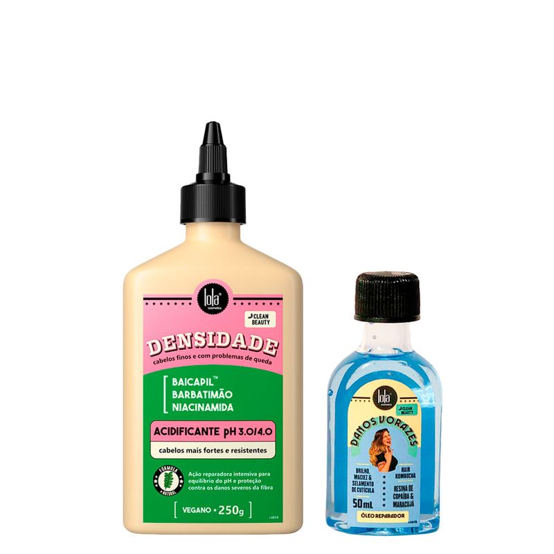 Kit Lola From Rio - Acidificante Densidade 250g + Óleo Danos Vorazes 50ml
