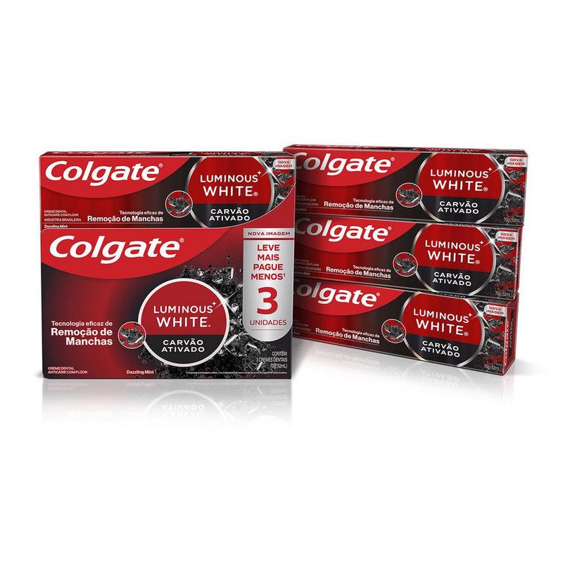 7509546679600---Creme-Dental-Colgate-Luminous-White-Carvao-Ativado-3-unid-70g-Promo-Preco-Especial---8