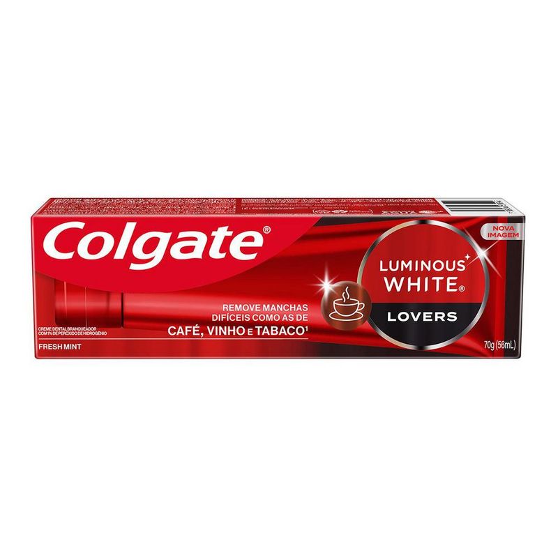 7509546670942 - Creme Dental Colgate Luminous White Manchas de Cafe 70g - 12
