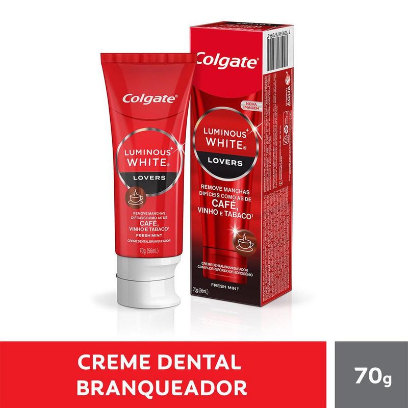 7509546670942 - Creme Dental Colgate Luminous White Manchas de Cafe 70g - 8