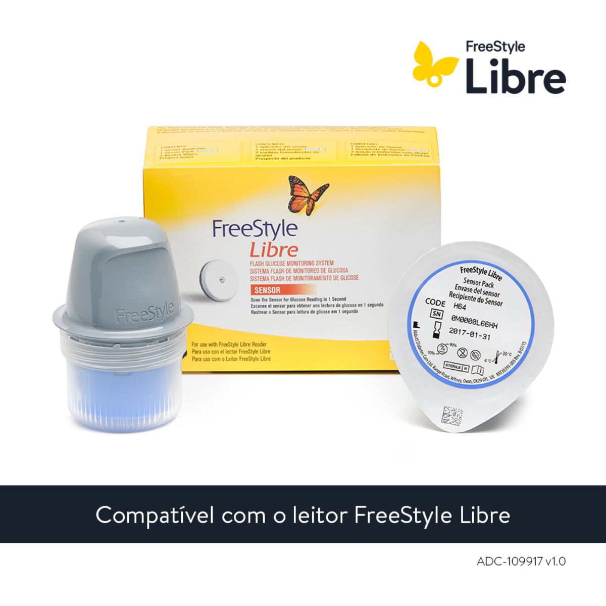 Sensor de Glicose Freestyle Libre - Pague Menos