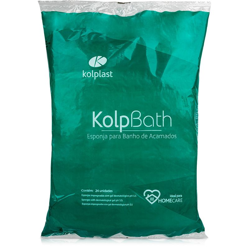 Esponja para Banho no Leito Kolpbath - Pacote  com 24 Unid