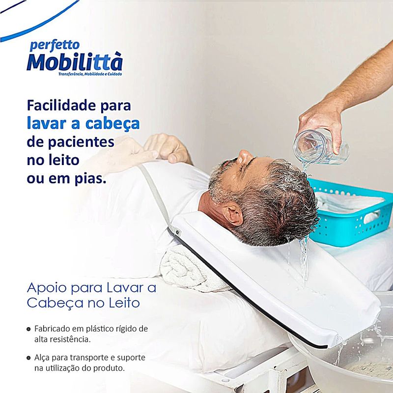 Lavatório de Apoio para Cabeça no Leito - Perfetto