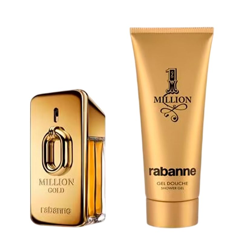 Kit Rabanne Million Gold Masculino - Eau de Parfum 50ml + Shower Gel 100ml