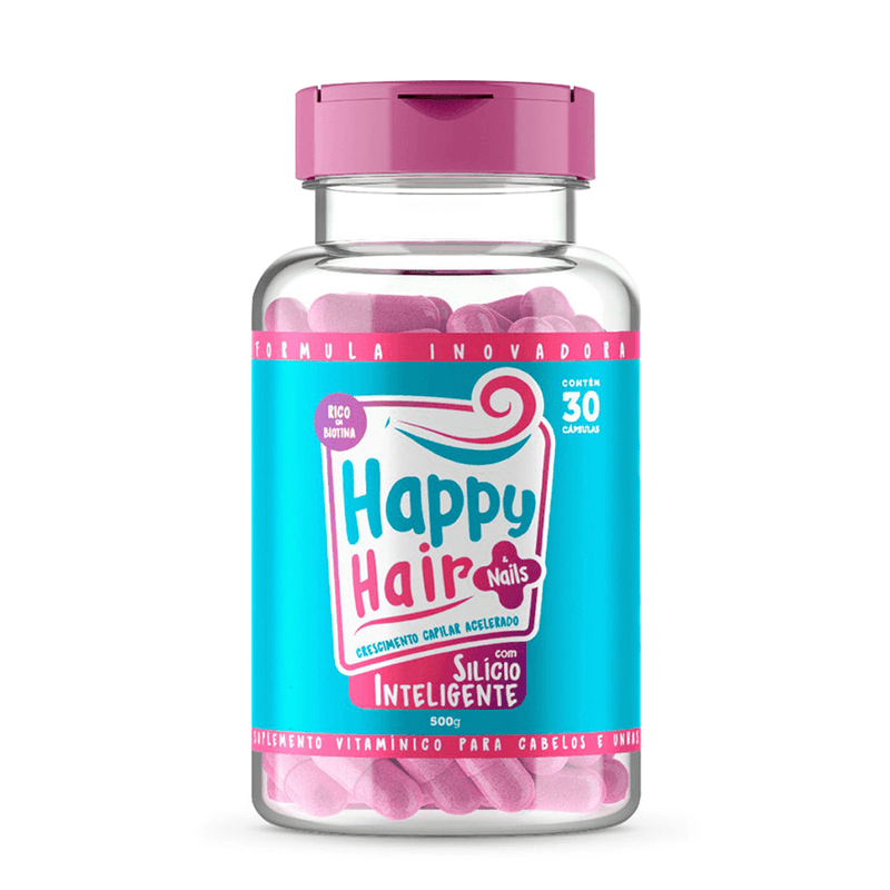 Happy Hair Nails Silício Inteligente - Suplemento Capilar - 30 Cápsulas