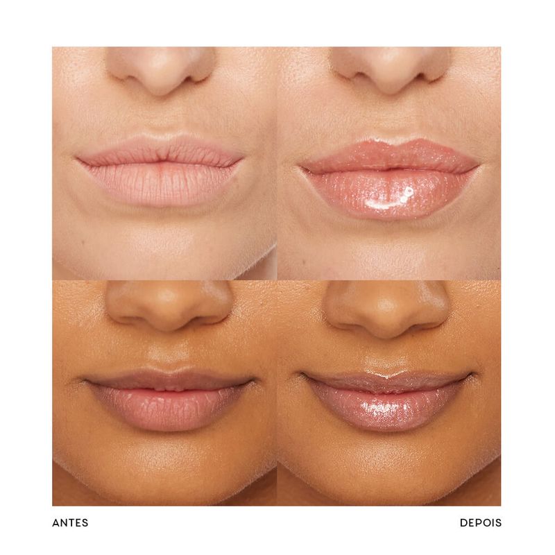 Kit Nécessaire Preta + Blush Cremoso + Brilho Labial Transparente (3 Produtos)