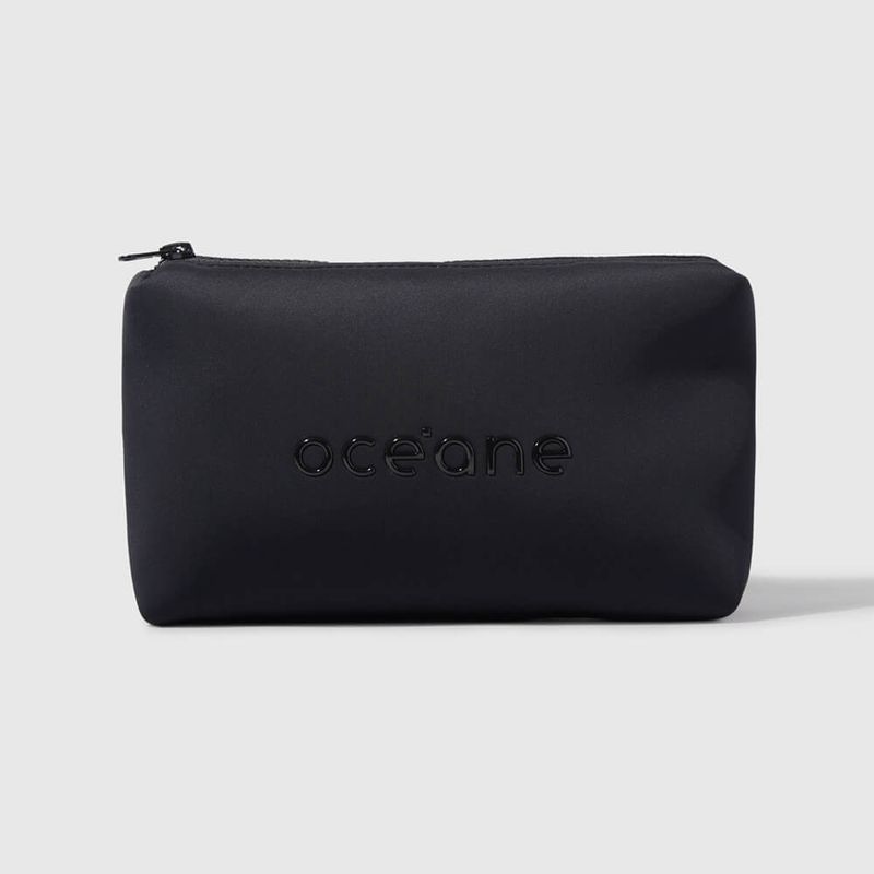 Kit Nécessaire Preta + Blush Cremoso + Brilho Labial Transparente (3 Produtos)