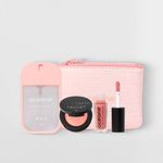 Kit Mini Nécessaire + Mini Brilho Labial + Mini Blush + Bruma Facial Océane (4 Produtos)