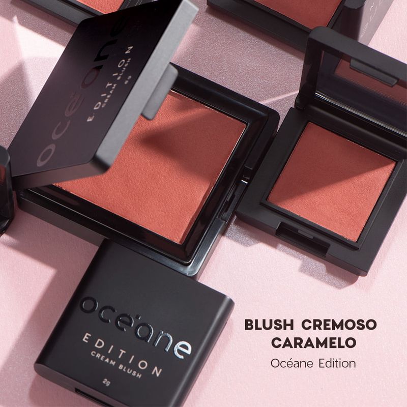 Mini Blush Cremoso Caramelo - Cream Blush Caramel Océane Edition - 2g