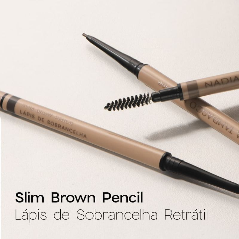 Kit Trio de Sombras Hazel - Lápis Sobrancelhas Retrátil Médio Nádia Tambasco Océane (2 Produtos)