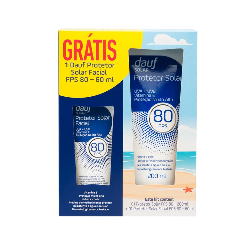 KIT PROT SOL DAUF FPS80 60ML e 200ML