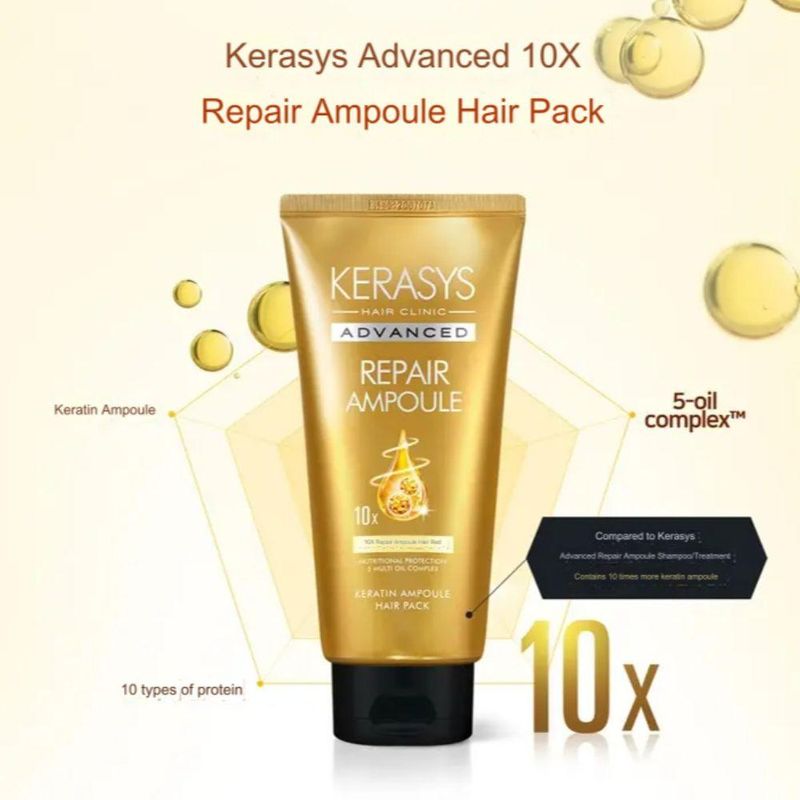Kerasys Advanced Repair Ampoule 10x Máscara Capilar 300ml