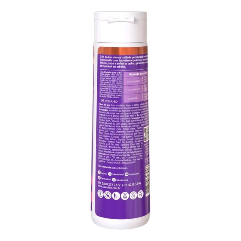 SalonLine - SOS Cachos Super Óleos Kit 3 Condicionador - 300ml
