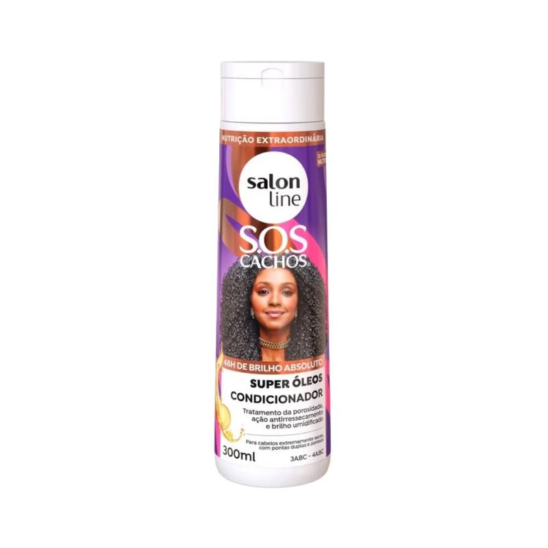SalonLine - SOS Cachos Super Óleos Kit 3 Condicionador - 300ml