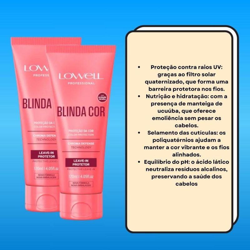 Lowell Blinda Cor Kit 2 Leave-in Protetor - 120ml