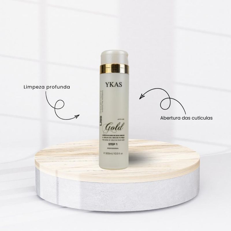 Ykas Profissional Liss Treatment Gold Step 1 - 300ml