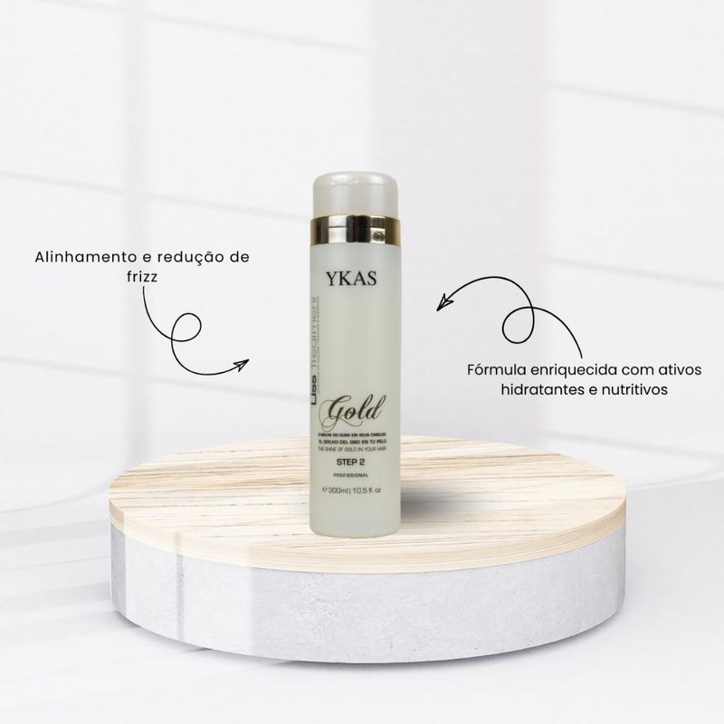Ykas Profissional Liss Treatment Gold Step 2 - 300ml