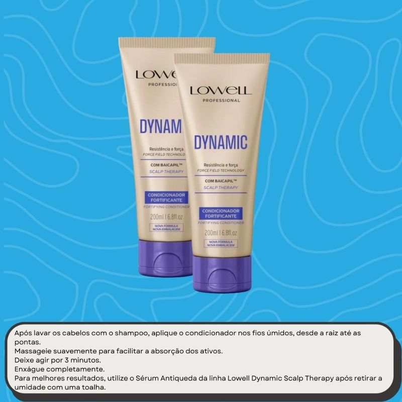 Lowell Dynamic Kit 2 Condicionadores Fortificante - 200ml