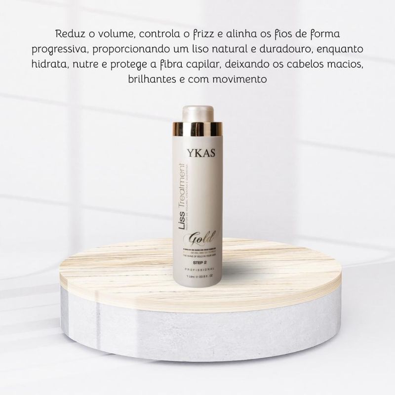 Ykas Profissional Liss Treatment Gold Step 2 - 1L