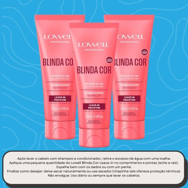 Lowell Blinda Cor Kit 3 Leave-in Protetor - 120ml