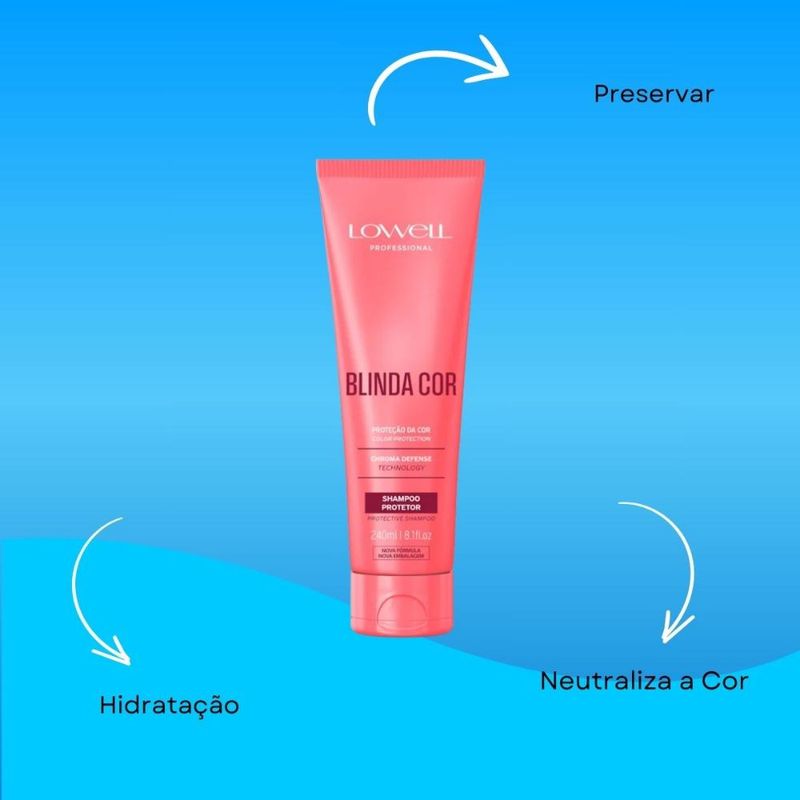 Lowell Blinda Cor Shampoo Protetor - 240ml