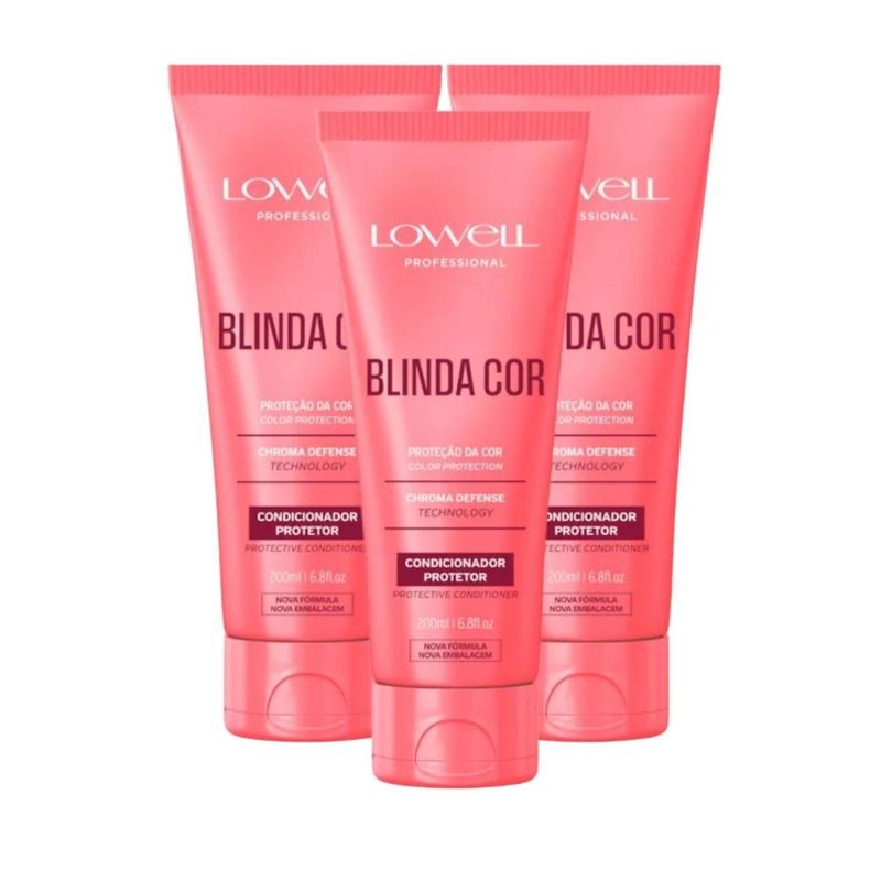 Lowell Blinda Cor Kit 3 Condicionador Protetor - 200ml