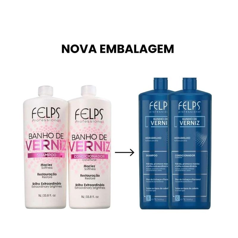 Felps Professional Banho de Verniz Shampoo - 1L