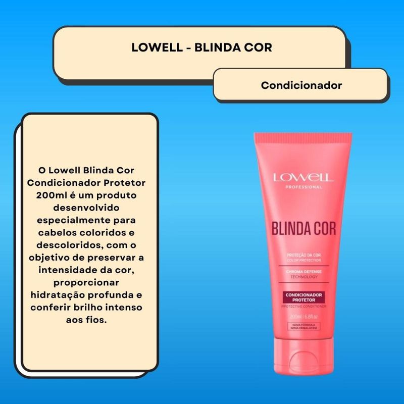 Lowell Blinda Cor Condicionador Protetor - 200ml