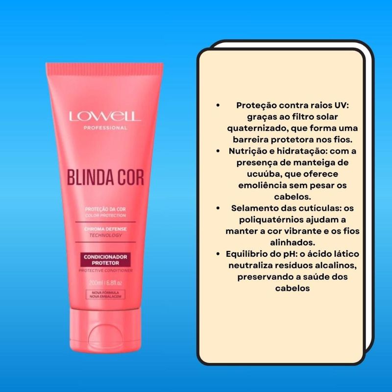 Lowell Blinda Cor Condicionador Protetor - 200ml