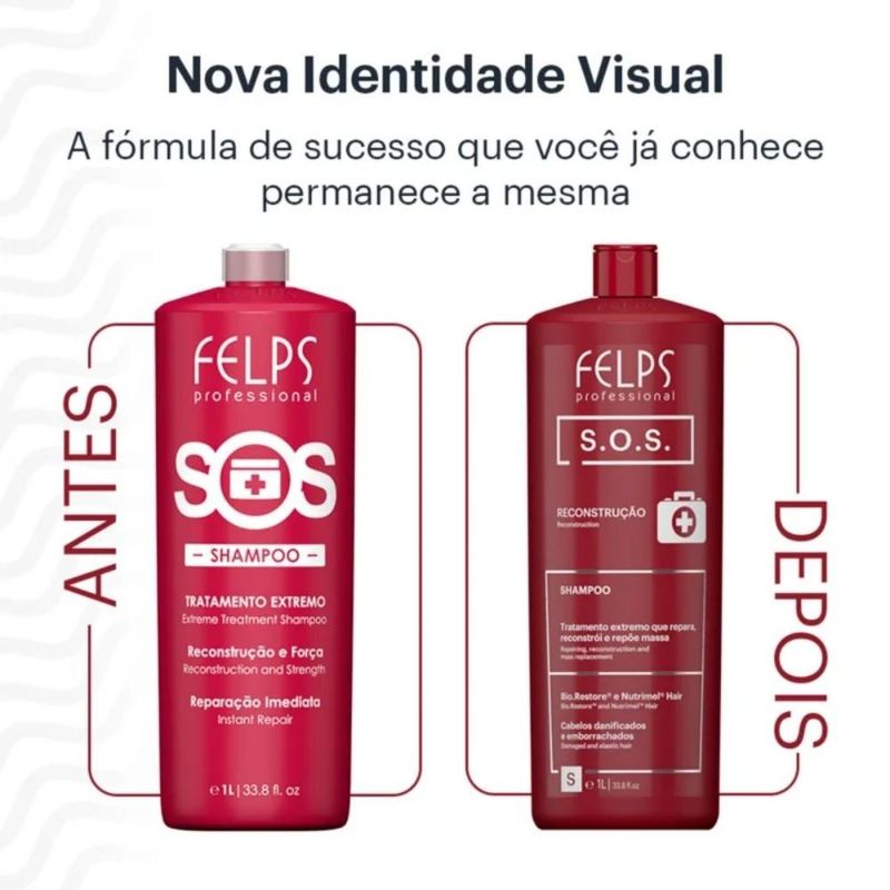 Felps Professional SOS Reconstrução Shampoo - 1L