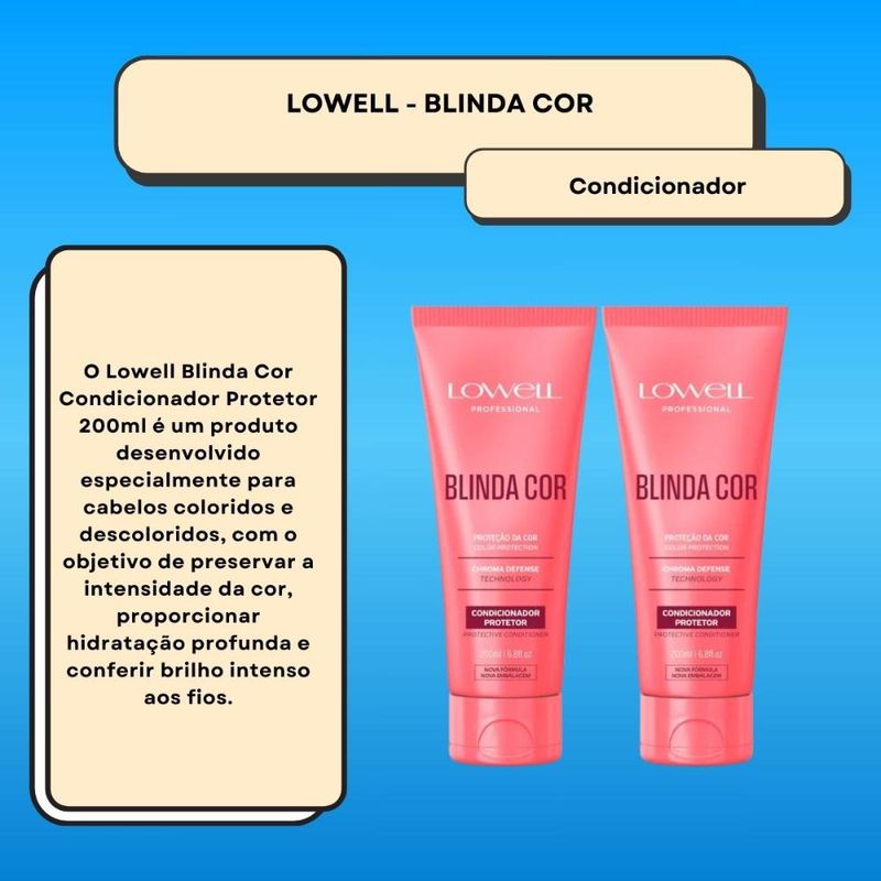 Lowell Blinda Cor Kit 2 Condicionador Protetor - 200ml