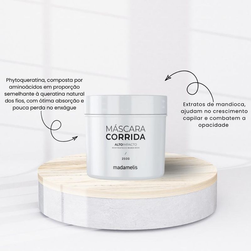 Madamelis Alto Impacto Corrida Hidratação Máscara - 250g