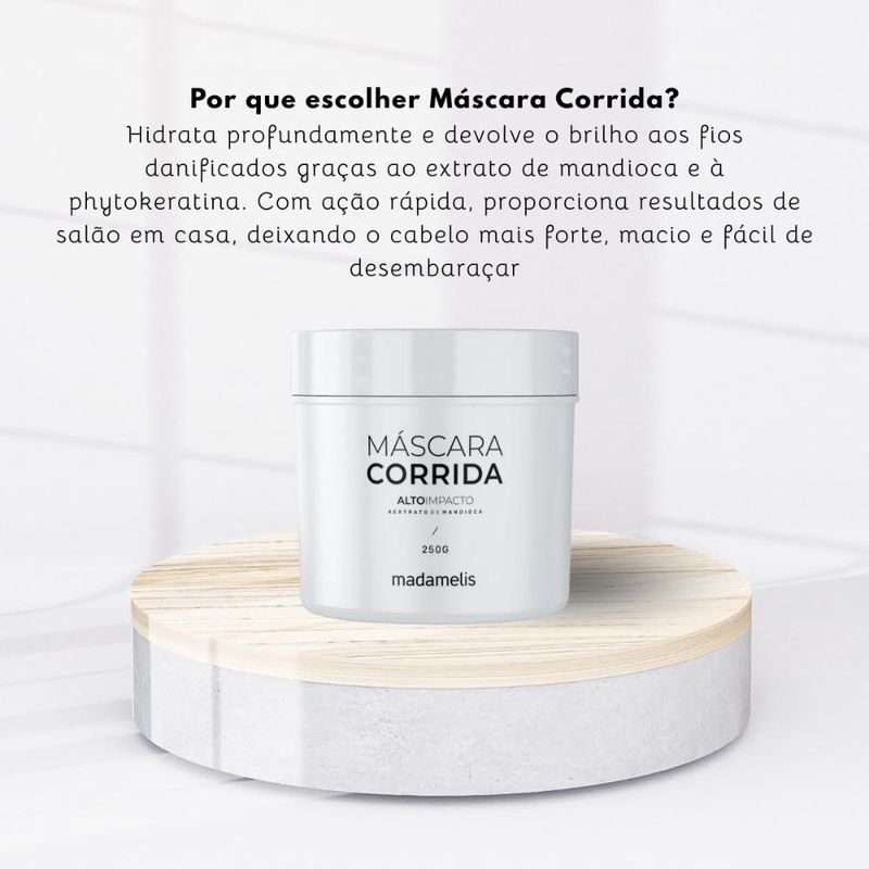 Madamelis Alto Impacto Corrida Hidratação Máscara - 250g