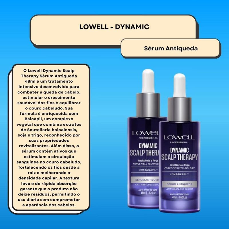 Lowell Dynamic Kit 2 Sérum Antiqueda - 48ml