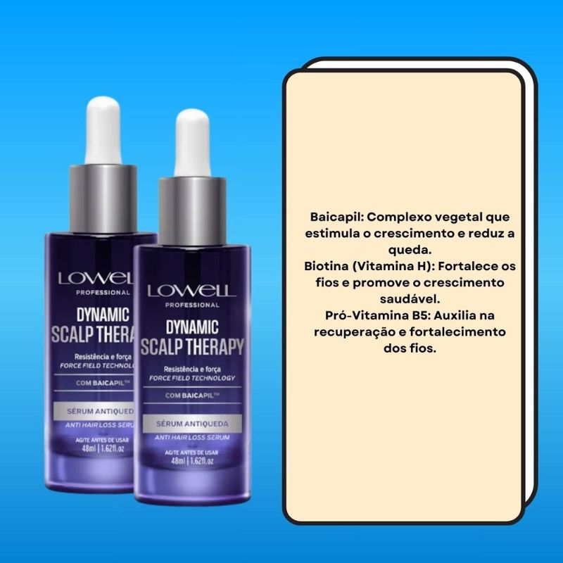 Lowell Dynamic Kit 2 Sérum Antiqueda - 48ml