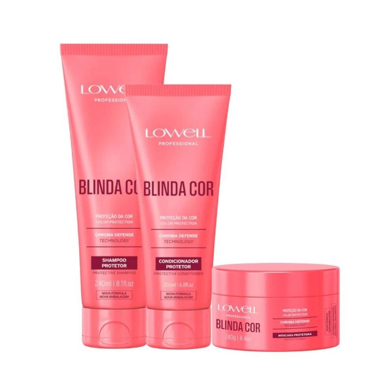 Lowell Blinda Cor Kit Protetor - 3 Produtos