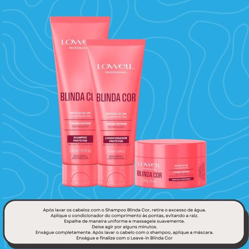 Lowell Blinda Cor Kit Protetor - 3 Produtos