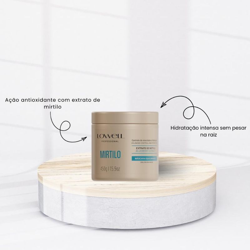 Lowell Professional Mirtilo Equilibrante Máscara - 450g